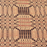 Thumbnail for Trenton Jacquard Nutmeg Black Red Placemat PM243025 - The Fox Decor
