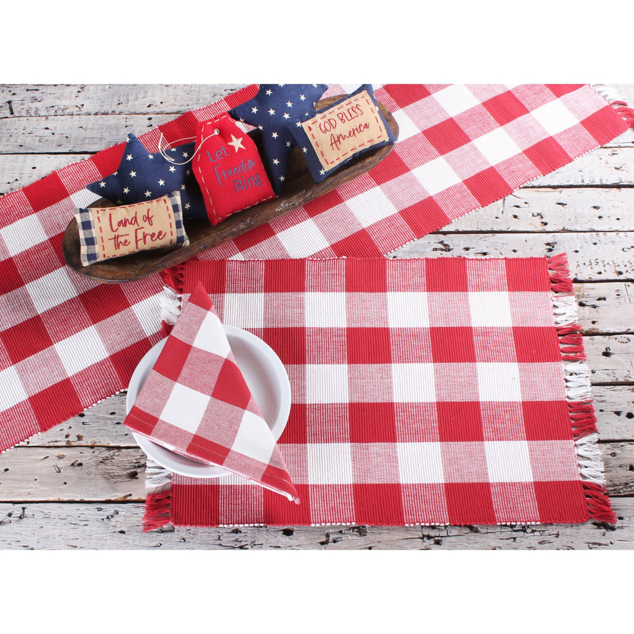 Buffalo Check Crimson Red Placemat PM510019 - The Fox Decor