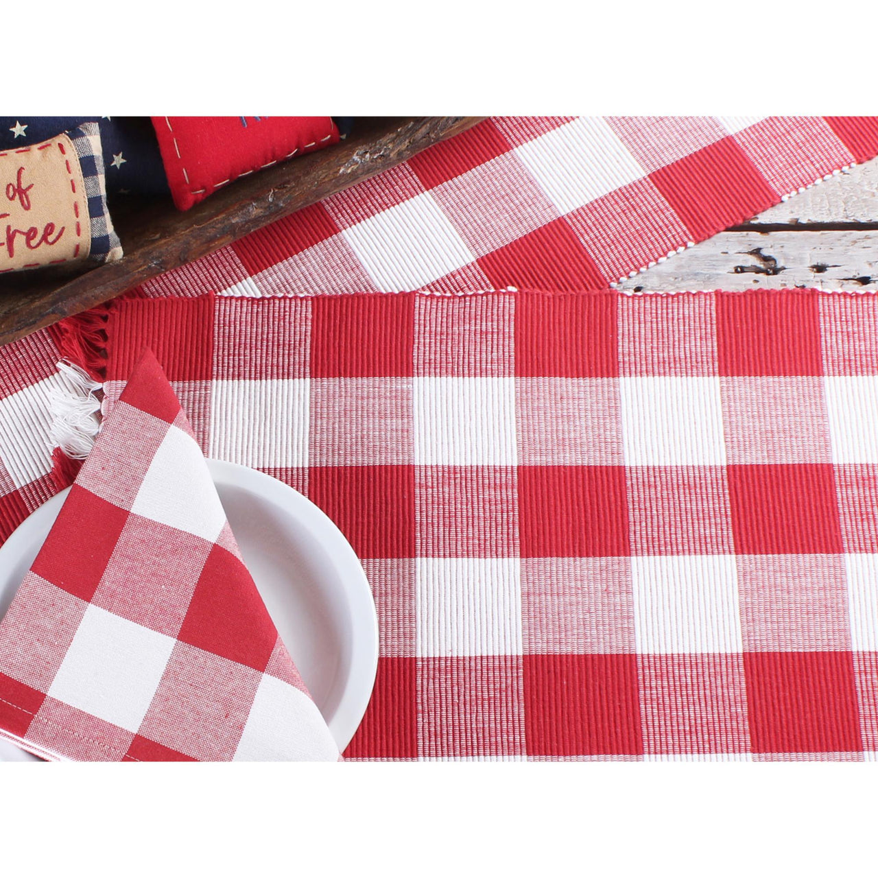 Buffalo Check Crimson Red Placemat PM510019 - The Fox Decor