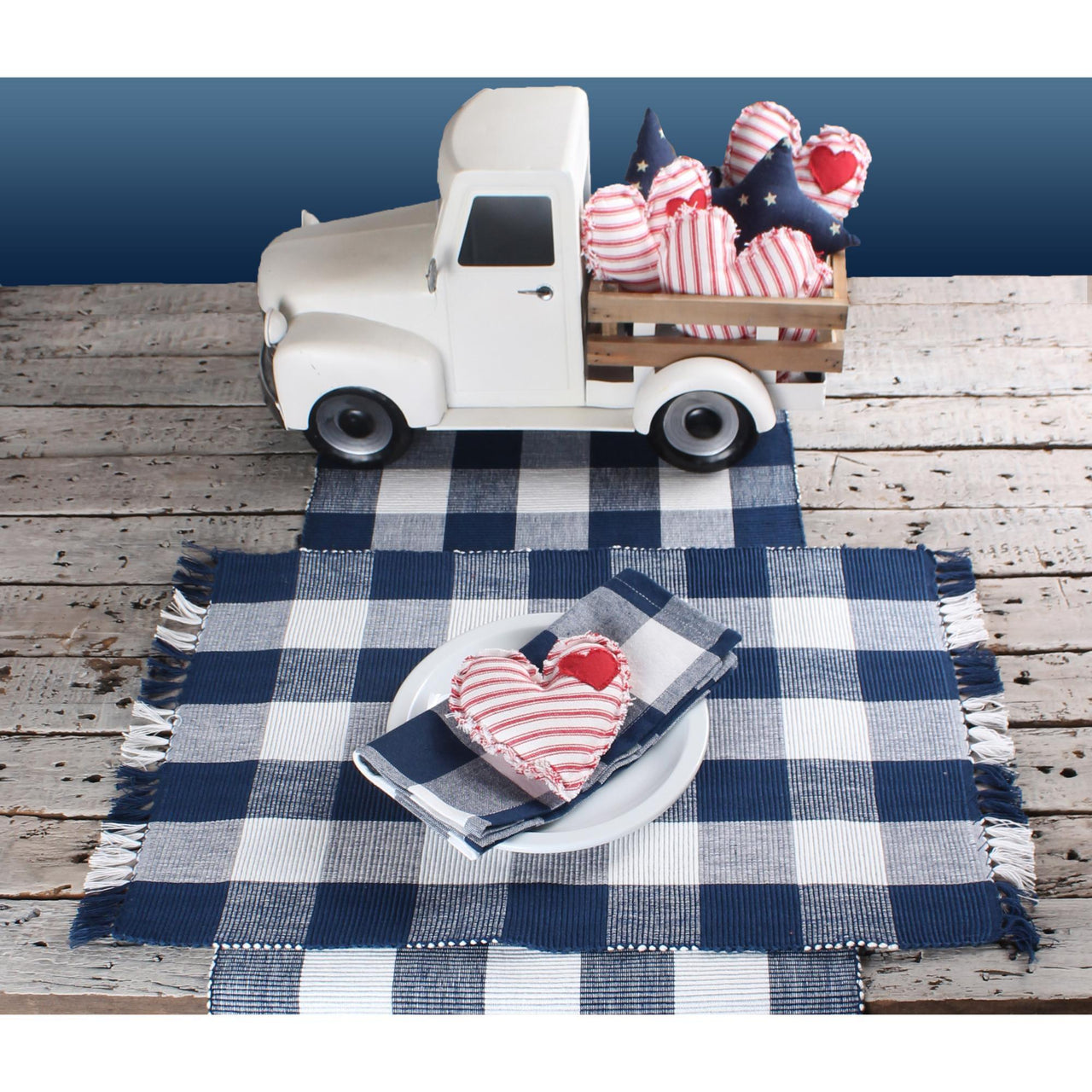 Buffalo Check Navy Blue Placemat PM511014 - The Fox Decor