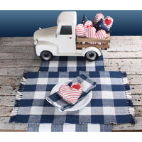 Thumbnail for Buffalo Check Navy Blue Placemat PM511014 - The Fox Decor