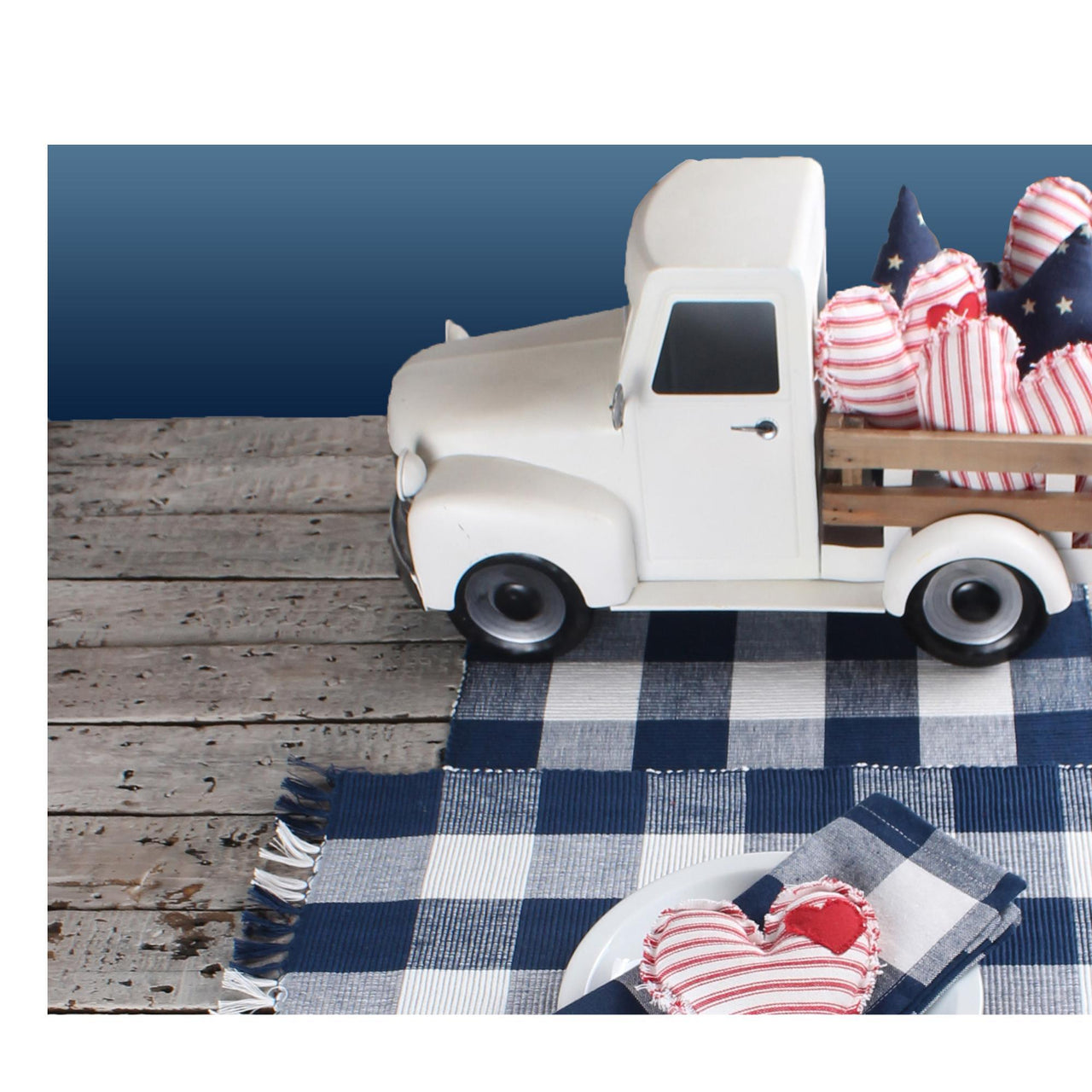 Buffalo Check Navy Blue Placemat PM511014 - The Fox Decor