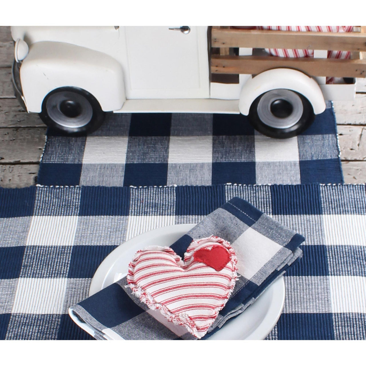 Buffalo Check Navy Blue Placemat PM511014 - The Fox Decor