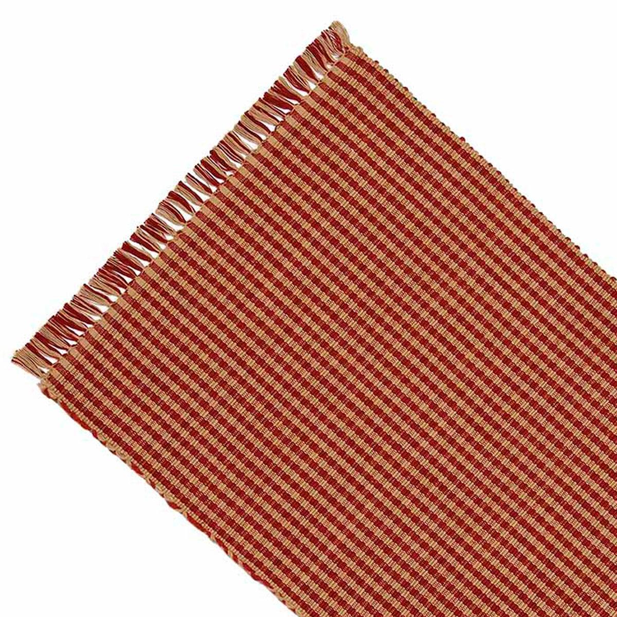 Barn Red Oat Newbury Gingham Placemat Set Of Six PM670017 - The Fox Decor