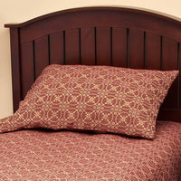 Thumbnail for Barn Red-Tan Marshfield Jacquard Pillow Sham - Interiors by Elizabeth