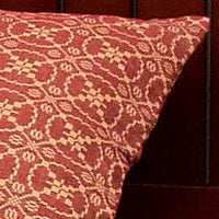 Thumbnail for Barn Red Tan Marshfield Jacquard Pillow Sham - Interiors by Elizabeth