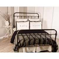 Thumbnail for Farm & House Stripe King Sham Set King Sham Set Black Cream PSCE0012 - The Fox Decor