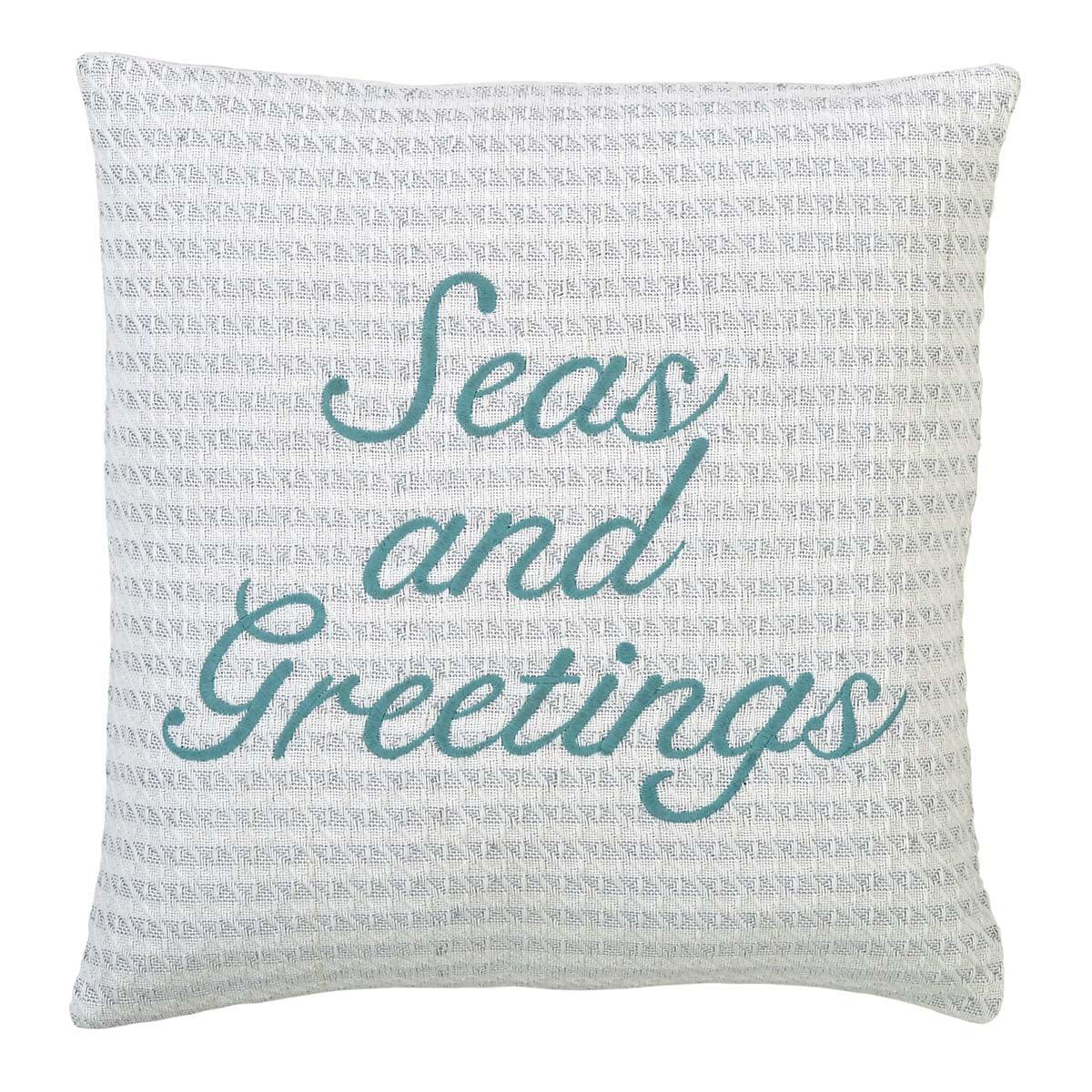 Arielle Seas and Greetings Pillow Cover 18x18 VHC Brands