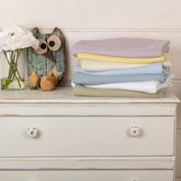 Thumbnail for Dusty Blue Baby Blanket 48x36 VHC Brands - The Fox Decor