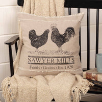 Thumbnail for Sawyer Mill Charcoal Poultry Pillow 18