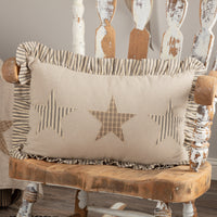 Thumbnail for Sawyer Mill Star Charcoal Pillow 14x22 VHC Brands