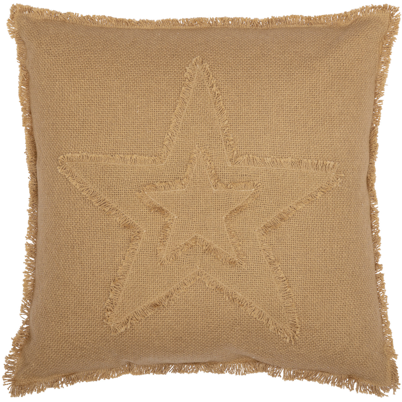 Burlap Natural Star Pillow 18x18 VHC Brands