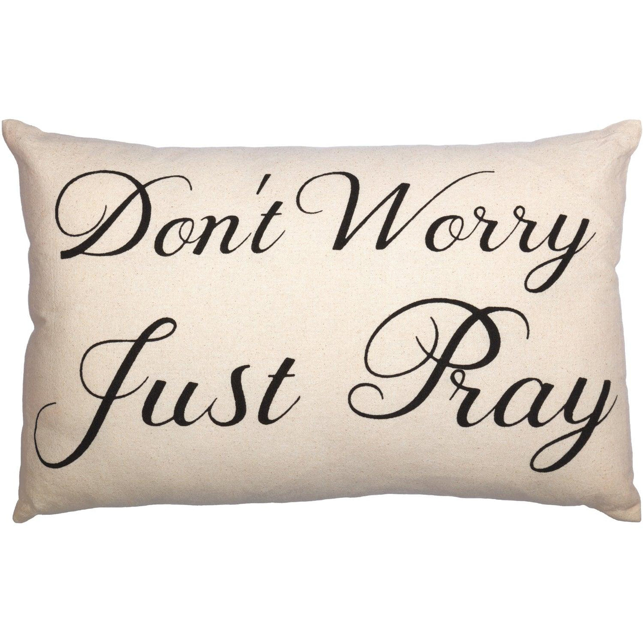 Casement Natural Don't Worry Just Pray Pillow 14x22 VHC Brands - The Fox Decor