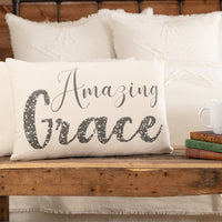 Thumbnail for Casement Natural Amazing Grace Pillow 14x22 VHC Brands