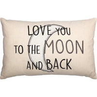 Thumbnail for Casement Natural Love You to the Moon and Back Pillow 14x22 VHC Brands - The Fox Decor