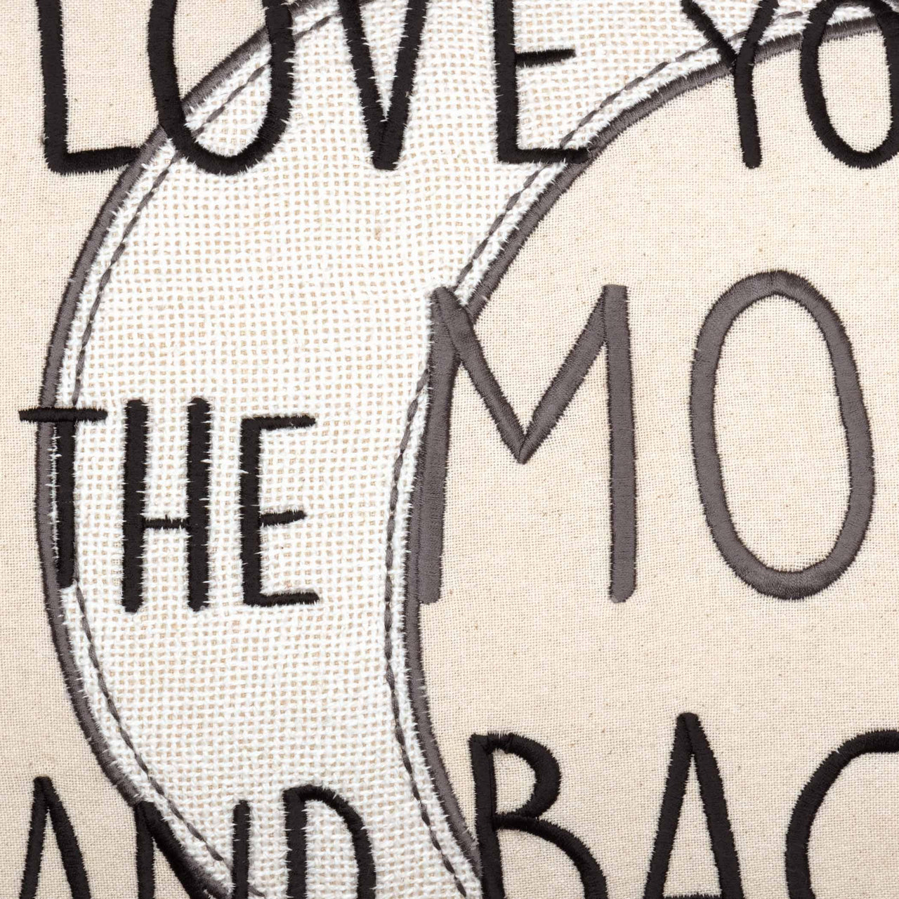 Casement Natural Love You to the Moon and Back Pillow 14x22 VHC Brands - The Fox Decor