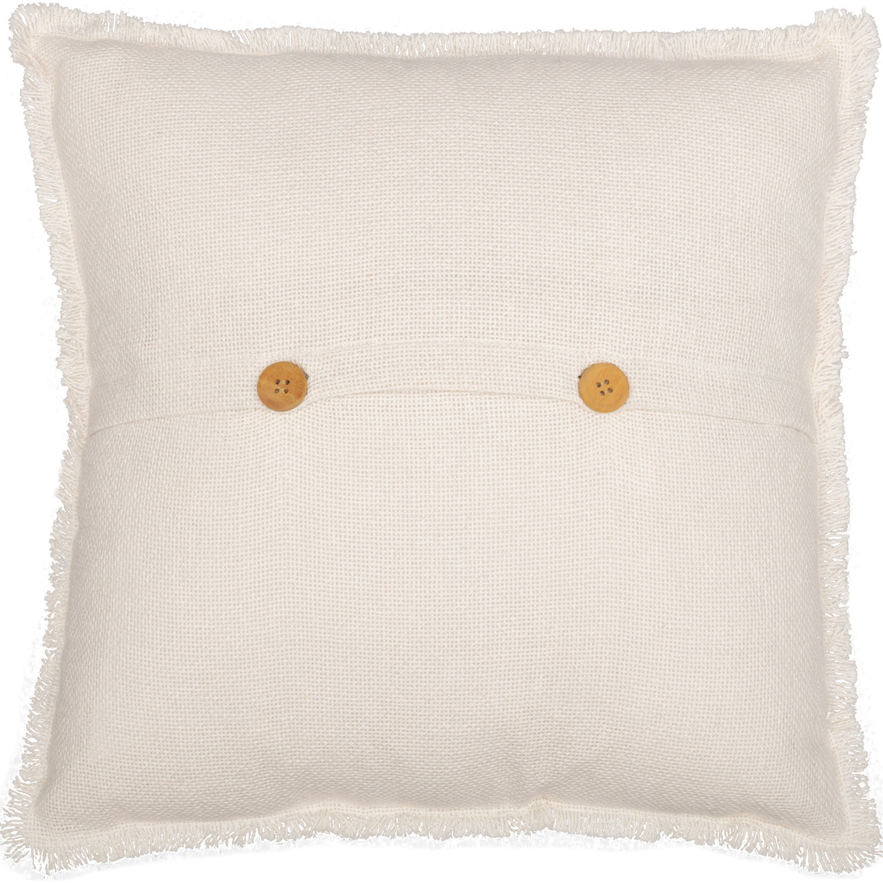 Burlap Antique White Star Pillow 18x18 VHC Brands