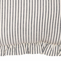 Thumbnail for Hatteras Seersucker Blue Ticking Stripe Fabric Pillow 14x22 VHC Brands
