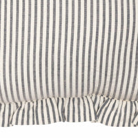 Thumbnail for Hatteras Seersucker Blue Ticking Stripe Fabric Pillow 14x22 VHC Brands