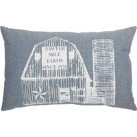 Thumbnail for Sawyer Mill Blue Barn Pillow 14x22 VHC Brands