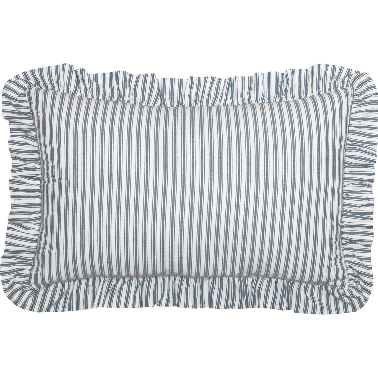Sawyer Mill Blue Ticking Stripe Fabric Pillow 14x22 VHC Brands - The Fox Decor
