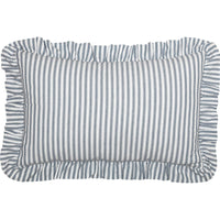 Sawyer Mill Blue Ticking Stripe Fabric Pillow 14x22 VHC Brands - The Fox Decor