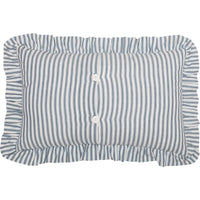 Thumbnail for Sawyer Mill Blue Ticking Stripe Fabric Pillow 14x22 VHC Brands