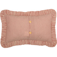 Thumbnail for Sawyer Mill Red Ticking Stripe Fabric Pillow 14x22 VHC Brands