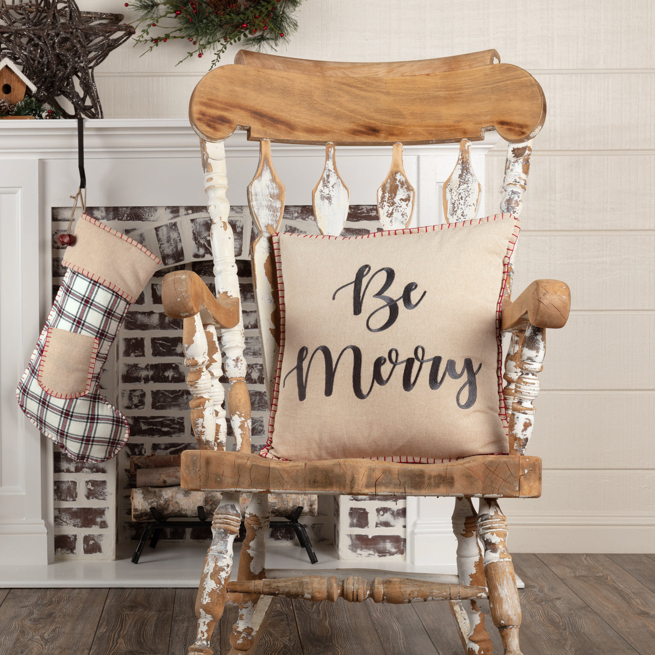 Amory Be Merry Pillow 18x18 VHC Brands
