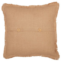 Thumbnail for Jute Burlap Natural Basket Weave Pillow 18x18 VHC Brands