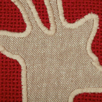 Thumbnail for Burlap Santa Reindeer Pillow 18x18 VHC Brands