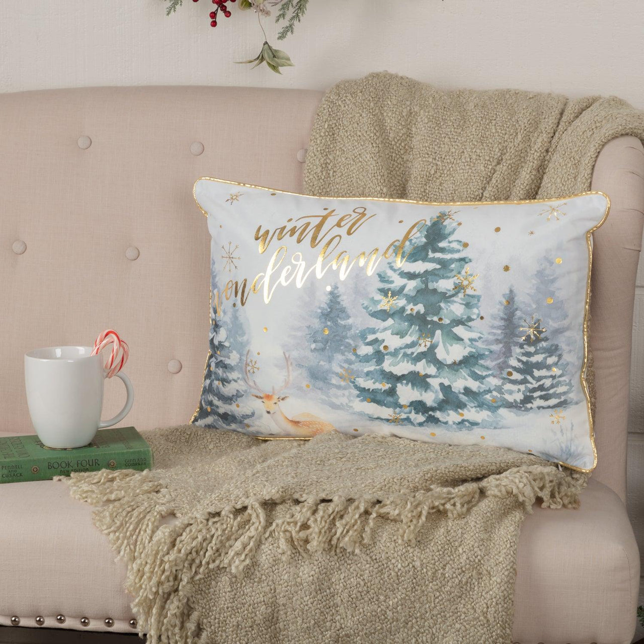 Winter Wonderland Pillow 14x22 VHC Brands - The Fox Decor