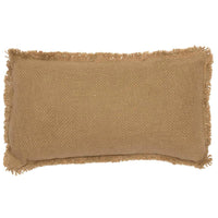 Burlap Natural Pillow Always Kiss Me Goodnight 7x13 - The Fox Decor