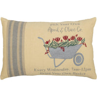 Thumbnail for Farmer's Market Wheelbarrow Pillow 14x22 VHC Brands - The Fox Decor