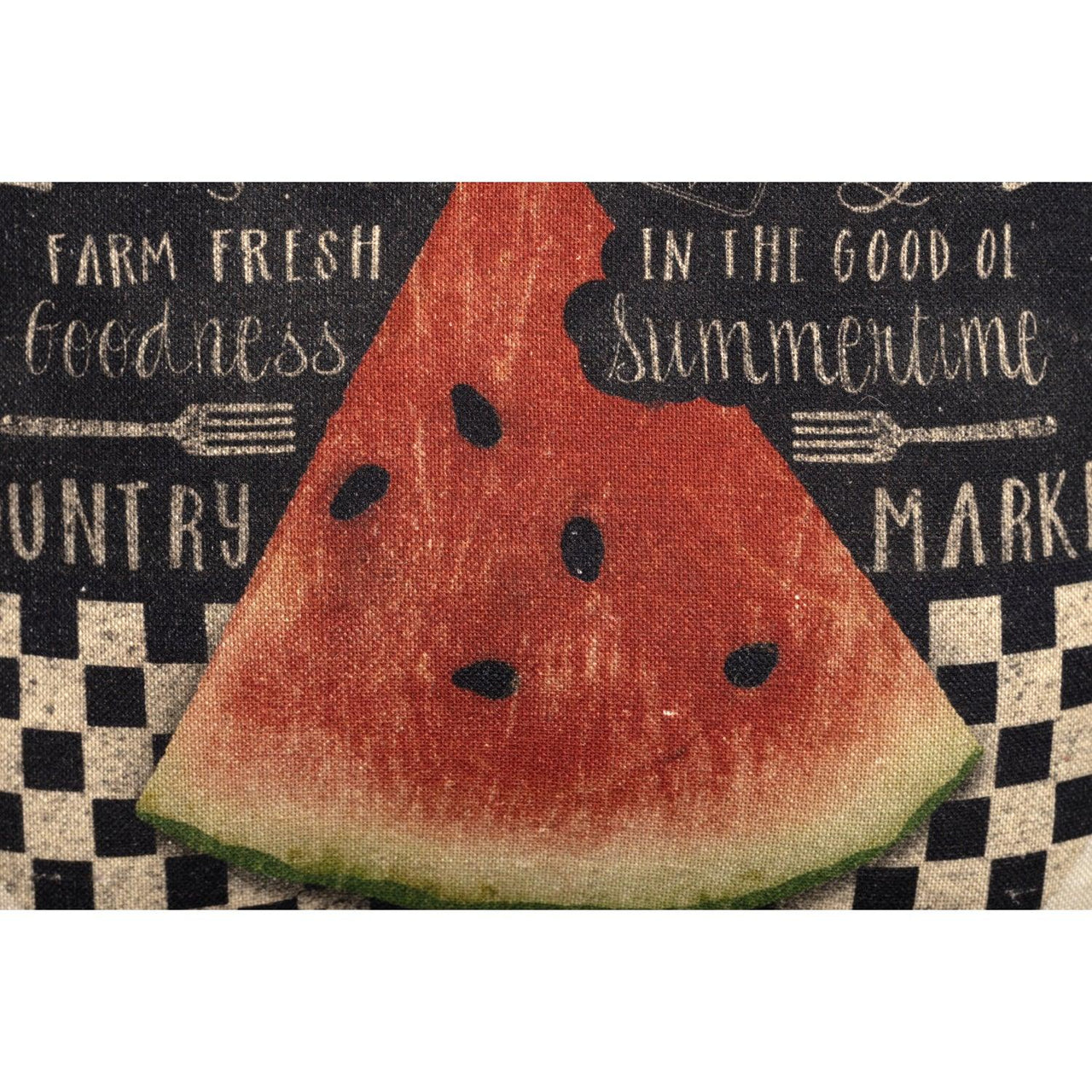 Farmer's Market Fresh Watermelon Pillow 12x12 VHC Brands