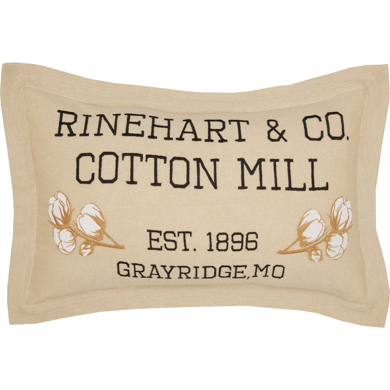 Ashmont Cotton Mill Co. Pillow 14x22 VHC Brands