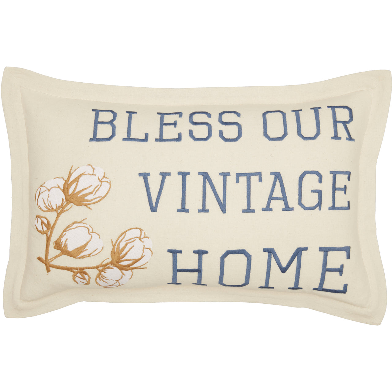 Ashmont Bless Our Vintage Home Pillow 14x22 VHC Brands