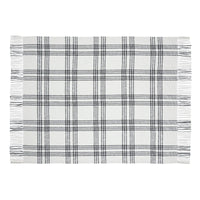 Thumbnail for Black Plaid Woven Throw 60x50 VHC Brands - The Fox Decor