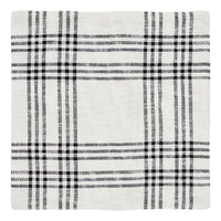 Thumbnail for Black Plaid Fabric Pillow Cover 18x18 VHC Brands - The Fox Decor