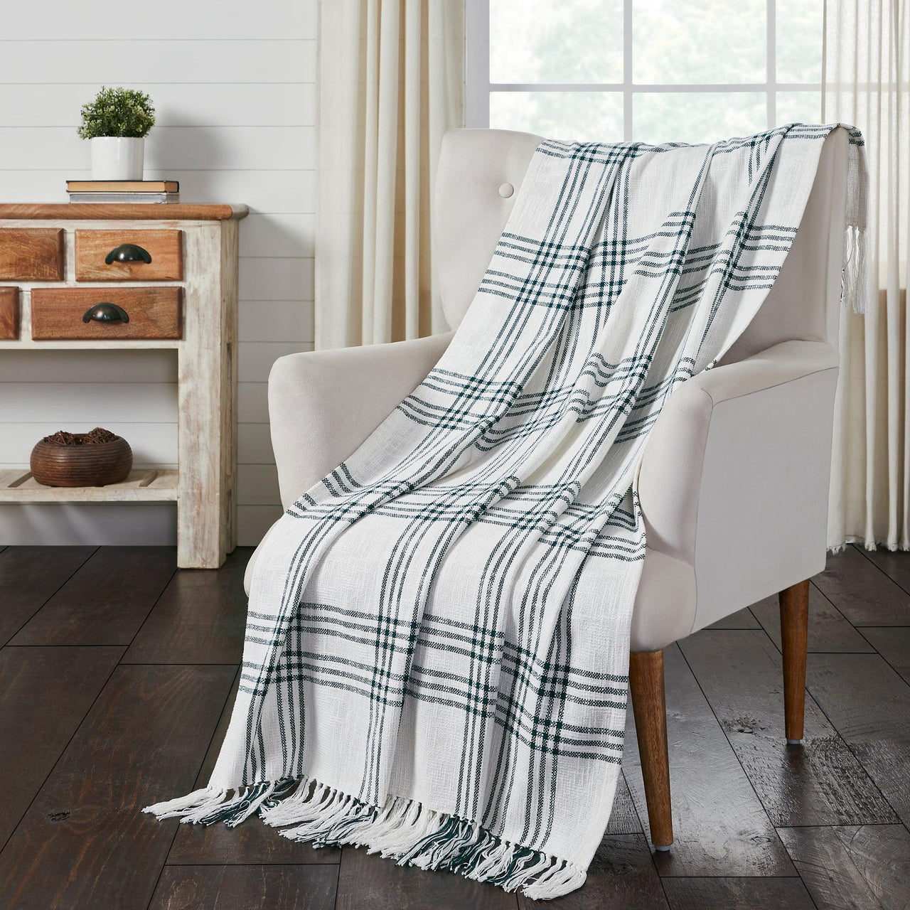 Pine Grove Plaid Woven Throw 60x50 VHC Brands - The Fox Decor