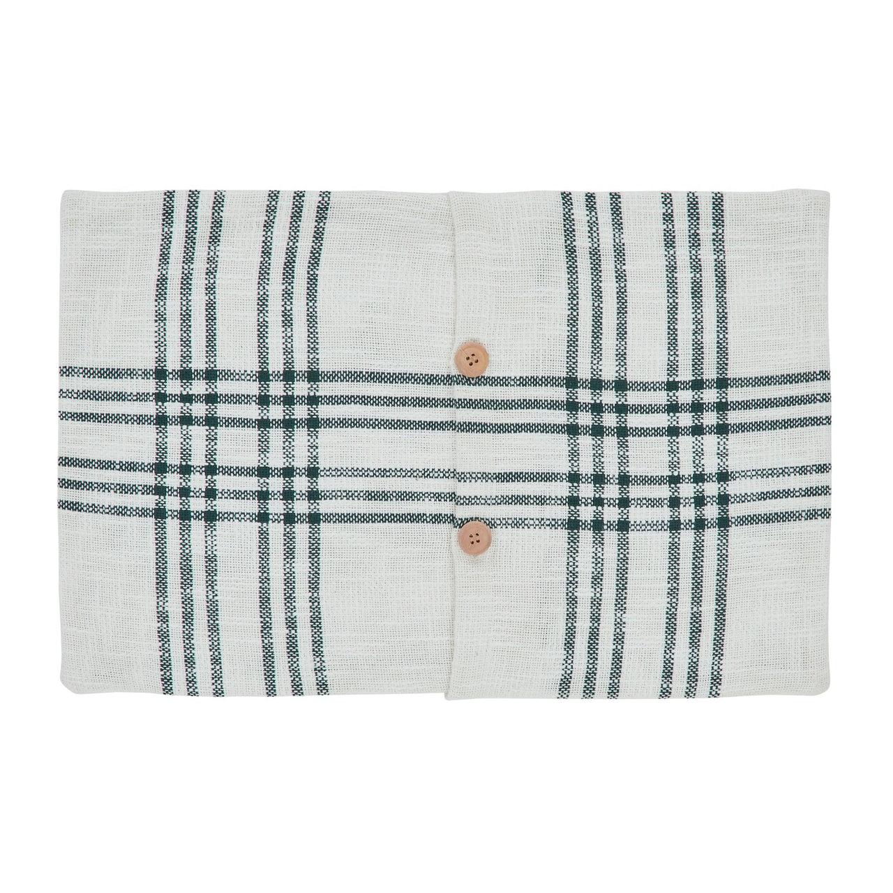 Pine Grove Plaid Embroidered Trees Pillow Cover 14x22 VHC Brands - The Fox Decor