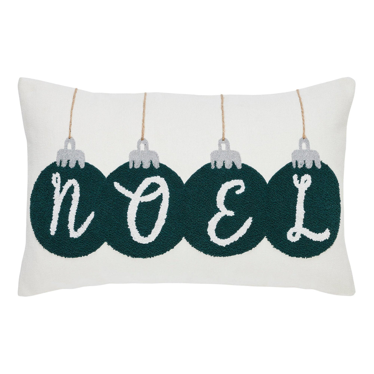 Pine Grove Plaid Noel Ornament Pillow 14x22 VHC Brands - The Fox Decor