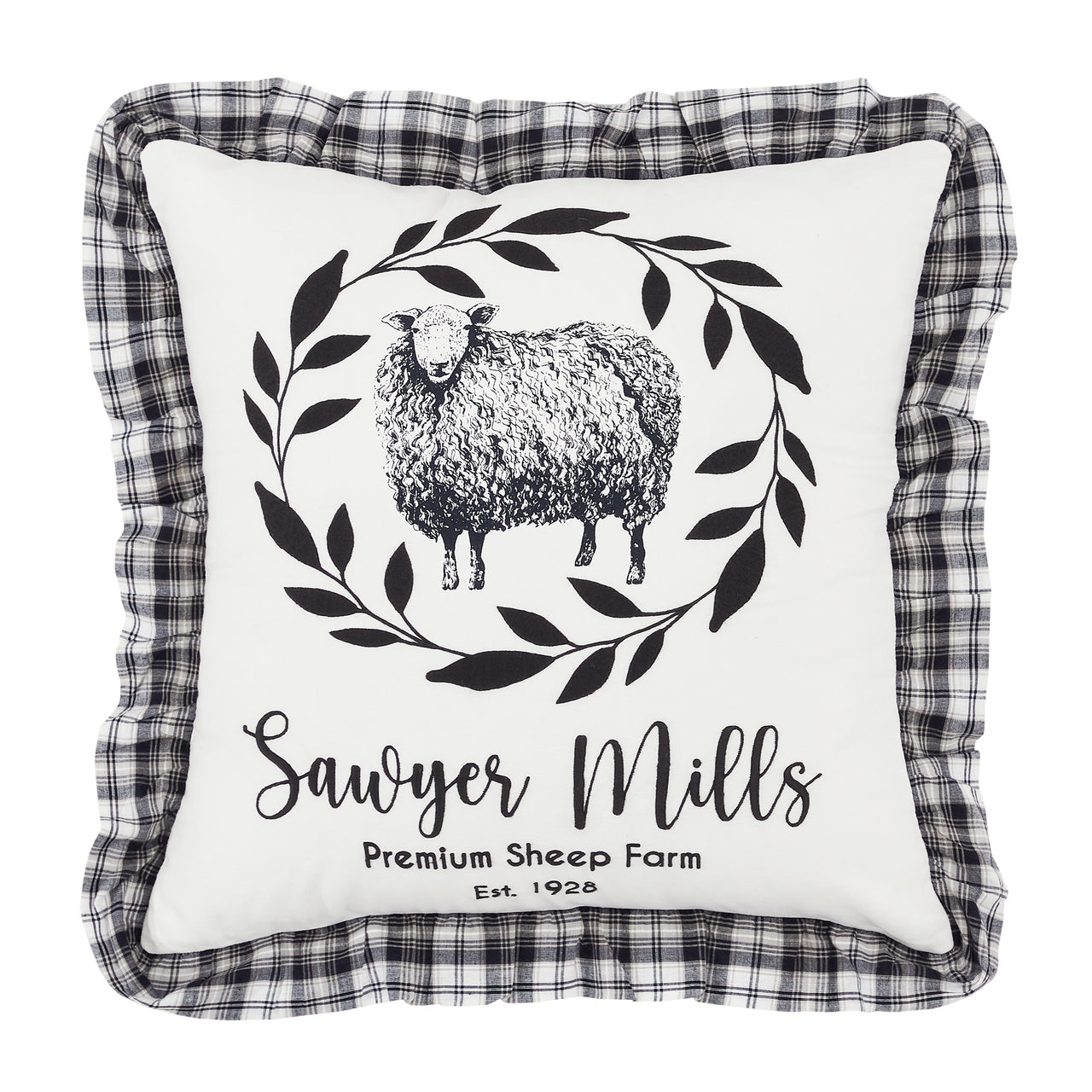 Sawyer Mill Black Sheep Pillow 18x18 VHC Brands