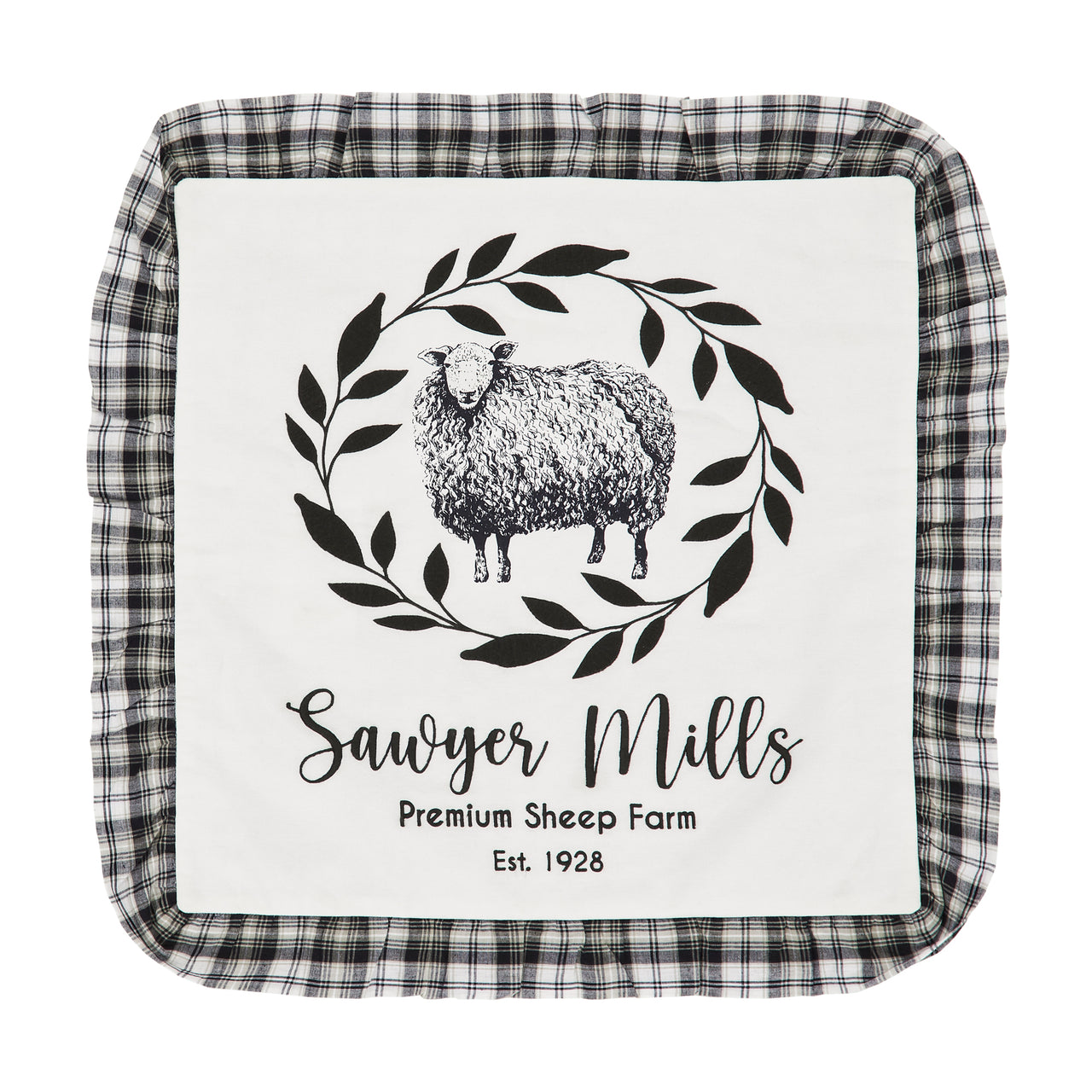 Sawyer Mill Black Sheep Pillow Cover 18x18 VHC Brands