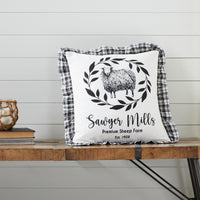 Thumbnail for Sawyer Mill Black Sheep Pillow Cover 18x18 VHC Brands