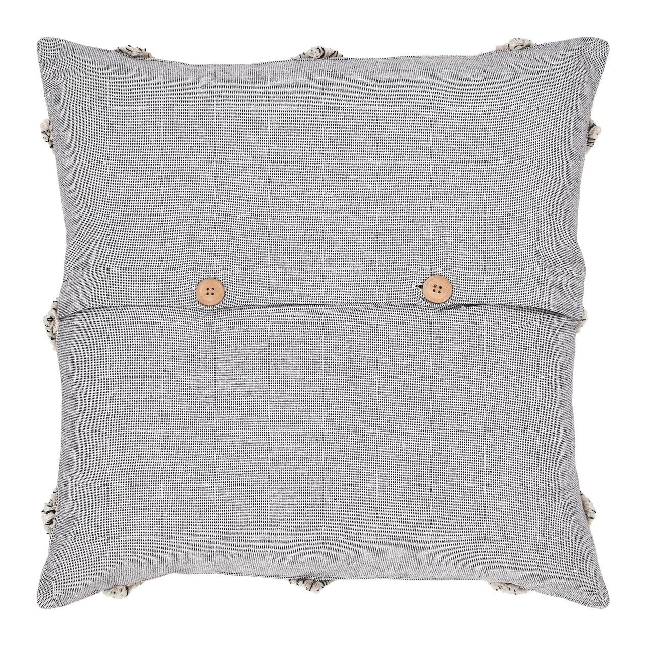 Frayed Lattice Creme & Black Pillow Cover 20x20 VHC Brands - The Fox Decor