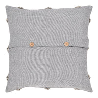 Thumbnail for Frayed Lattice Creme & Black Pillow Cover 20x20 VHC Brands - The Fox Decor