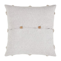 Thumbnail for Frayed Lattice Oatmeal Pillow Cover 20x20 VHC Brands