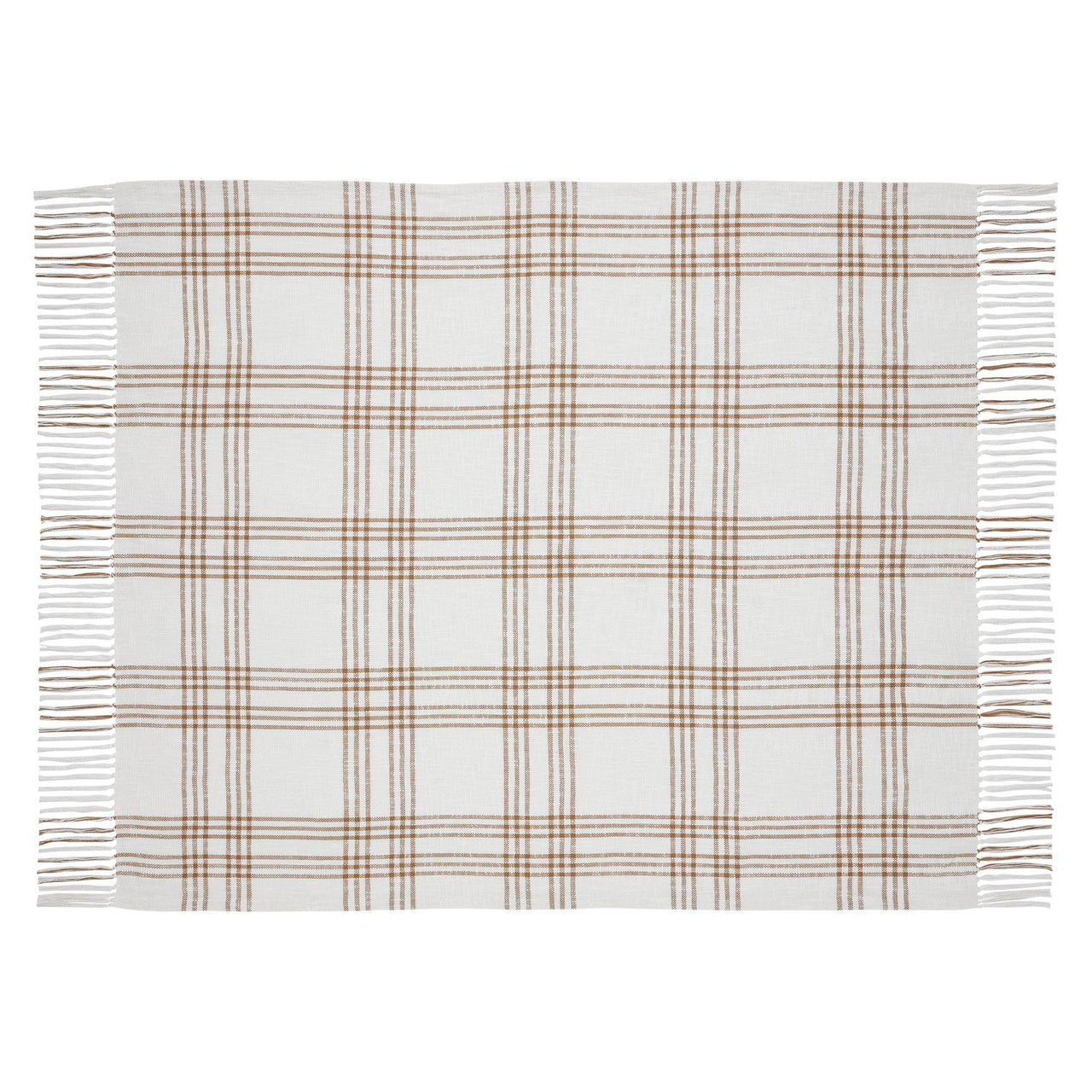 Wheat Plaid Woven Throw 60x50 VHC Brands - The Fox Decor
