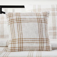 Thumbnail for Wheat Plaid Fabric Pillow 18x18 VHC Brands - The Fox Decor